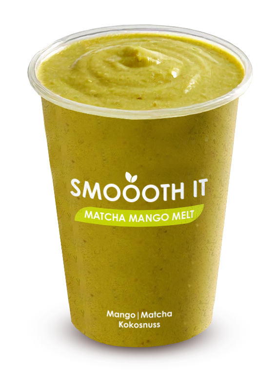 Matcha Mango Melt Smoothie-Becher